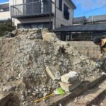 桑名市佛眼院　永代供養墓工事　⑦無縁塚解体